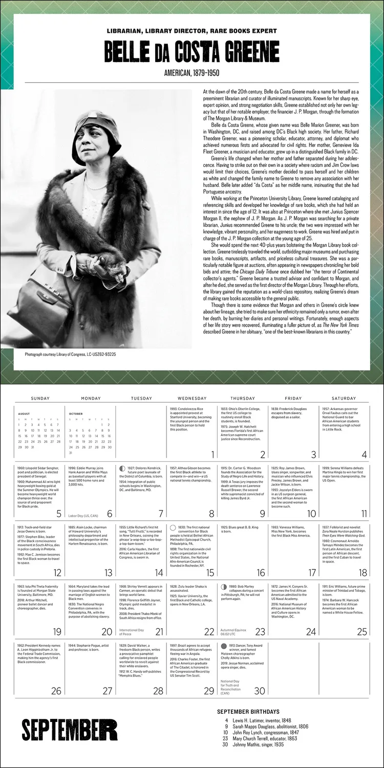 Pomegranate A Journey into 365 Days of Black History 2027 vægkalender