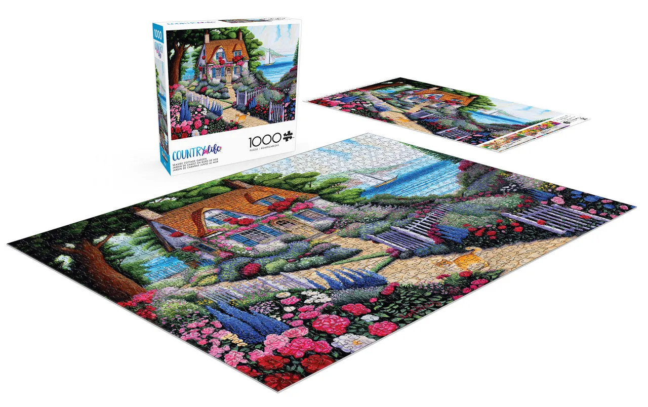 Buffalo Games Seaside Cottage Garden puslespil 1000 brikker