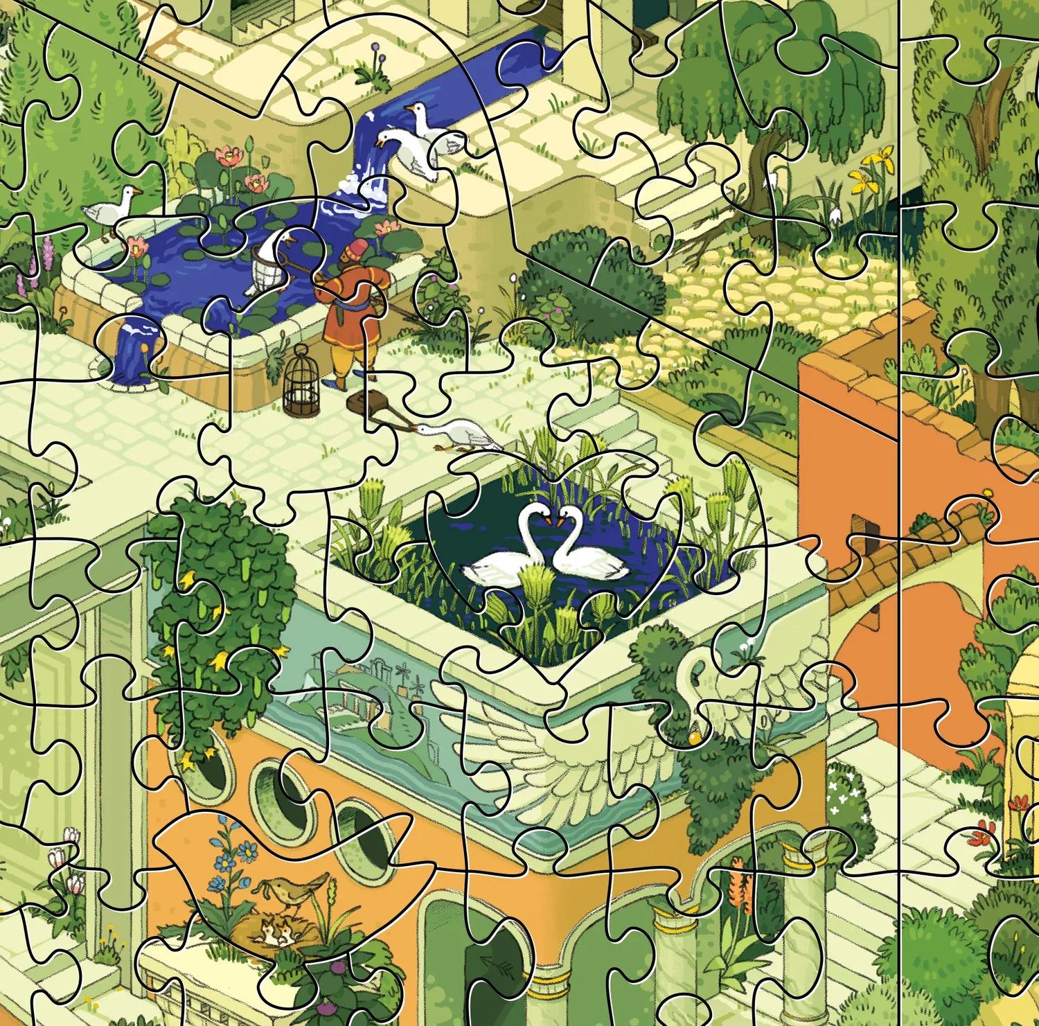 Magic Puzzle Company Golden Goose puslespil eventyr