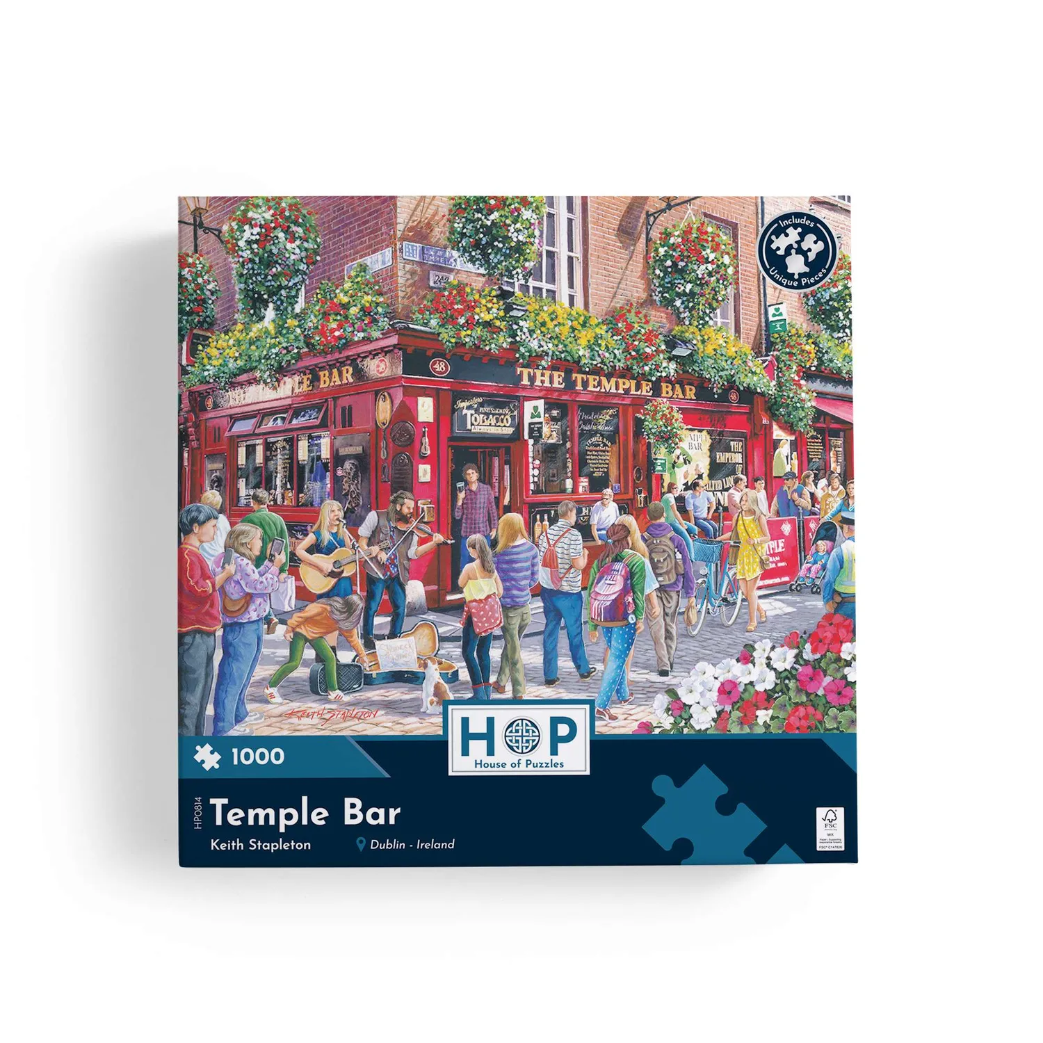 House of Puzzles Temple Bar puslespil 1000 brikker bygninger