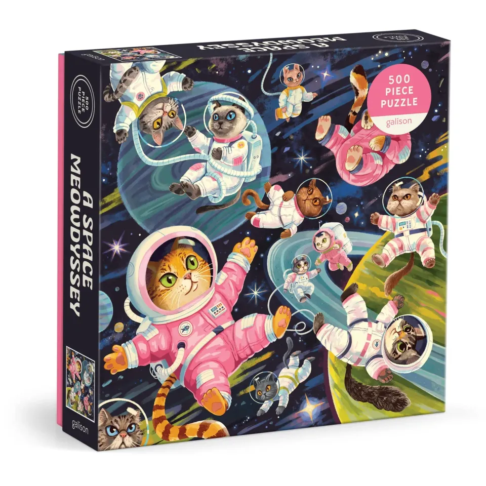 Good Puzzle Co. A Space Meowdyssey puslespil 500 brikker katte