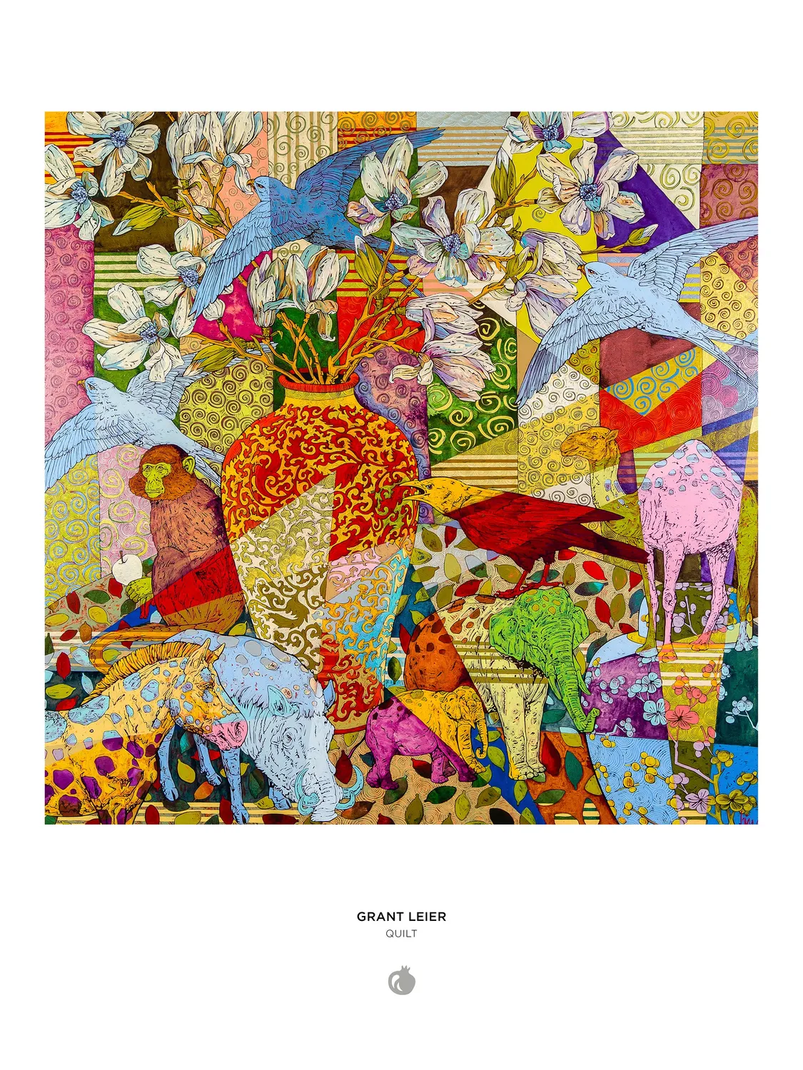 Pomegranate Grant Leier Quilt puslespil 1000 brikker mønster