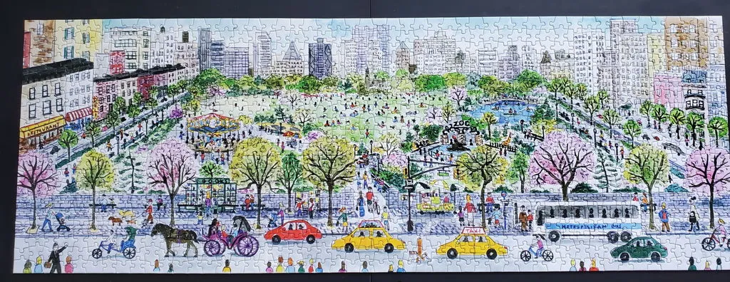 Galison Storrings Spring Park Avenue puslespil 1000 brikker by