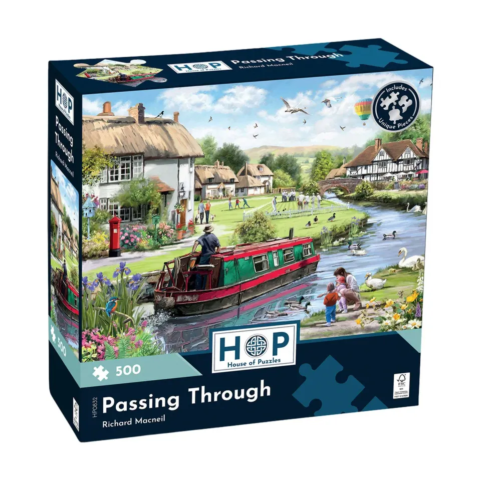 House of Puzzle Passing Through puslespil 500 brikker kanal