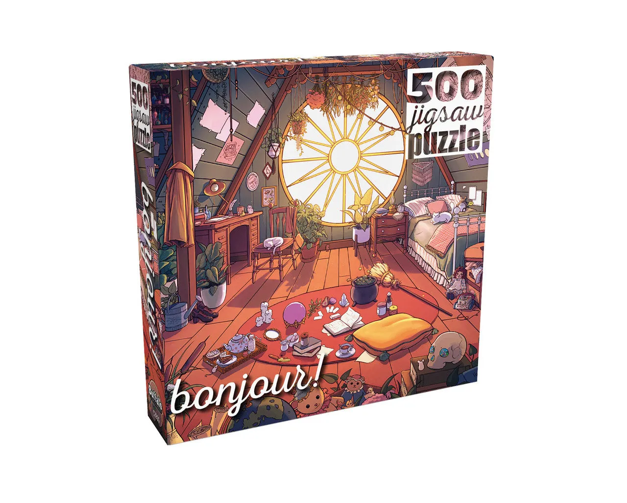 Buffalo Games Bonjour Messy Room puslespil 500 brikker heks