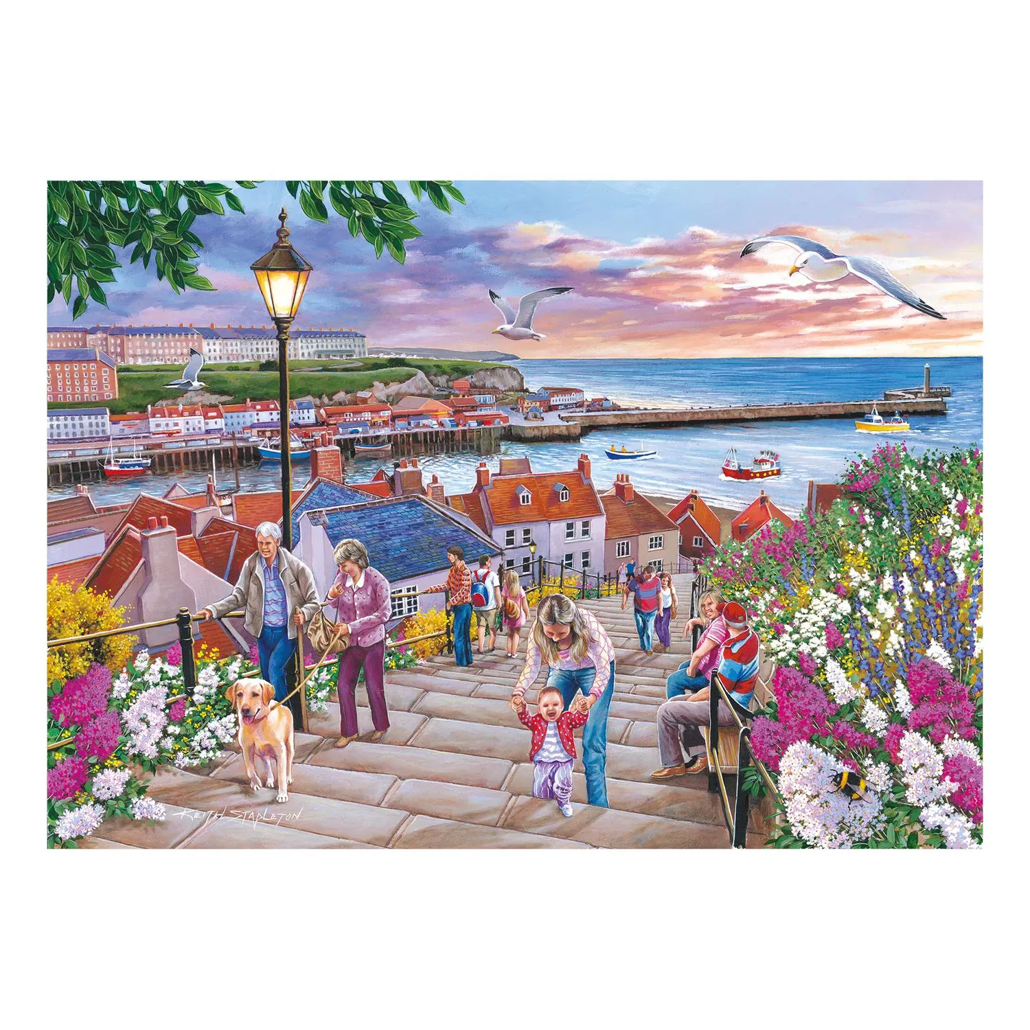 House of Puzzle 199 Steps Whitby 150 brikker mini puslespil tube