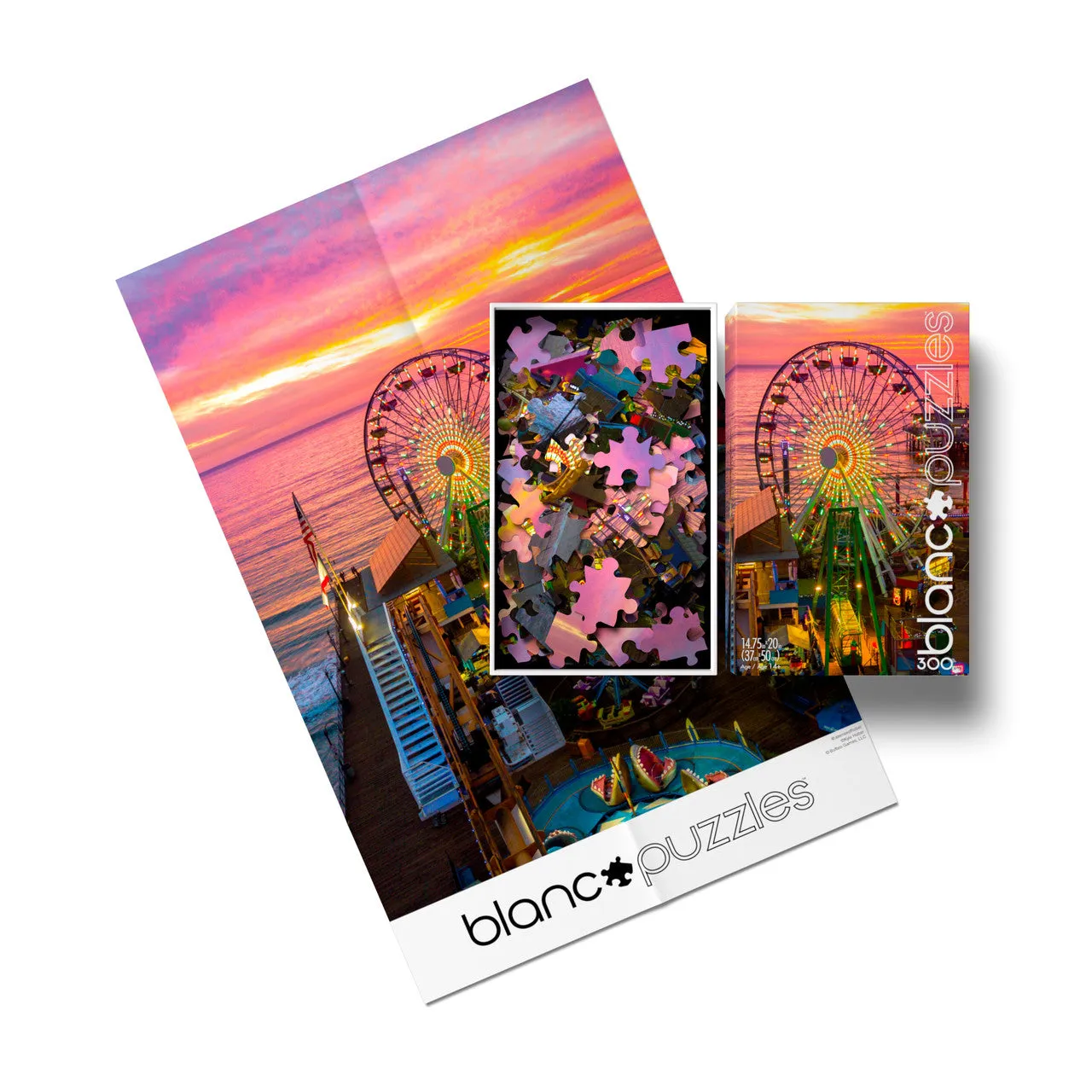 Buffalo Games Blanc Santa Monica Pier puslespil 300 brikker