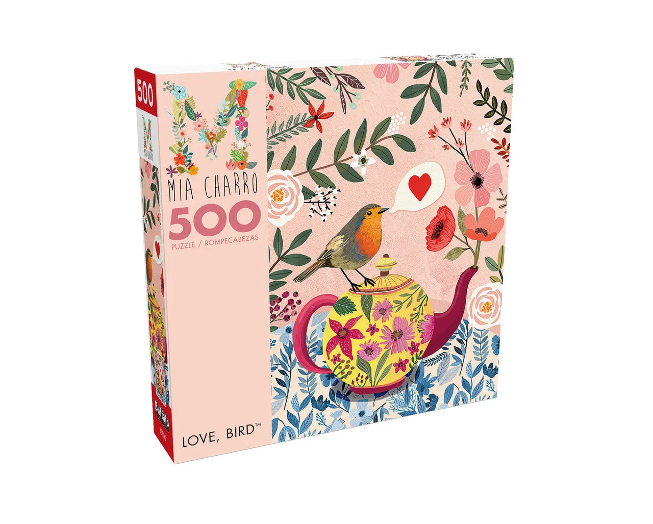 Buffalo Games Mia Charro Love Bird puslespil 500 brikker blomster