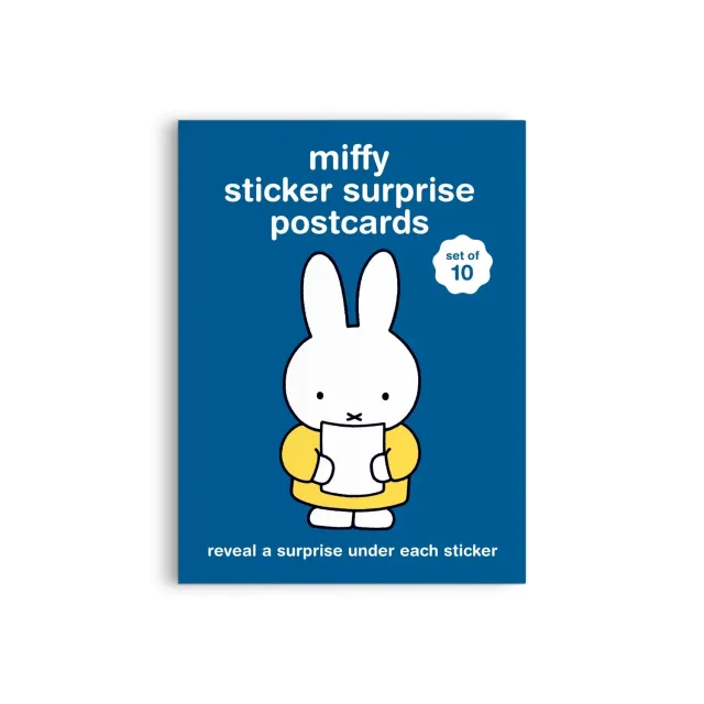 Galison Miffy Postcard klistermærkebog 10 postkort stickers