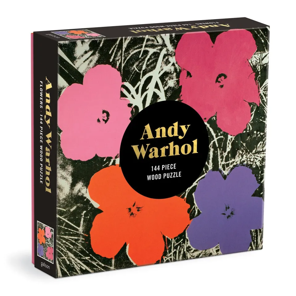 Good Puzzle Co. Andy Warhol Flowers træpuslespil 144 brikker