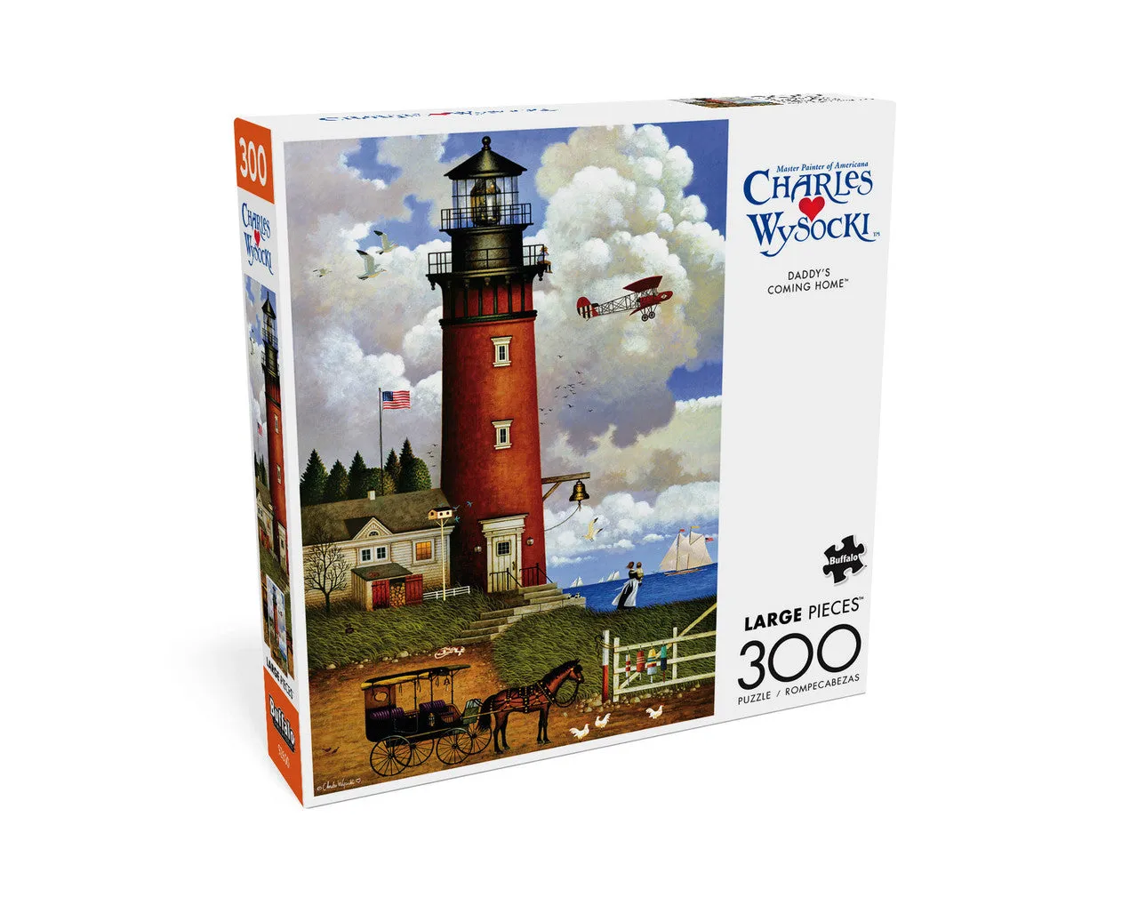 Buffalo Games Charles Wysocki Daddy's Coming Home puslespil 300 brikker