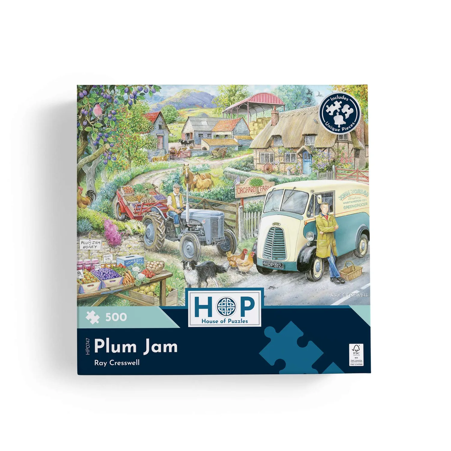 House of Puzzle Plum Jam 500 puslespil landmotiv