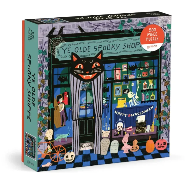 Galison Anne Bentley Ye Olde Spooky Shoppe puslespil 500 brikker halloween