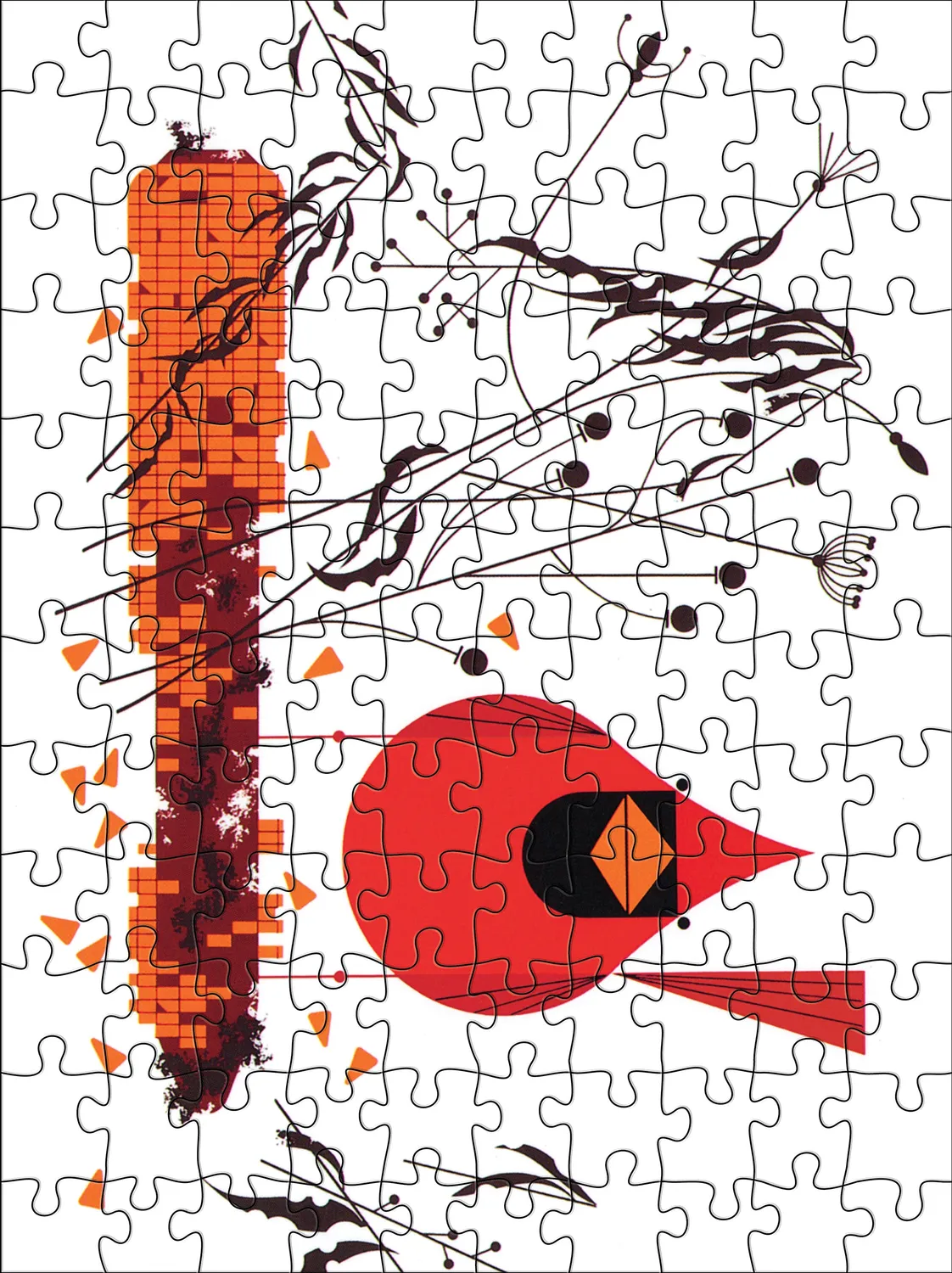 Pomegranate Charley Harper 120 brikker puslespil dobbeltsidet fugle