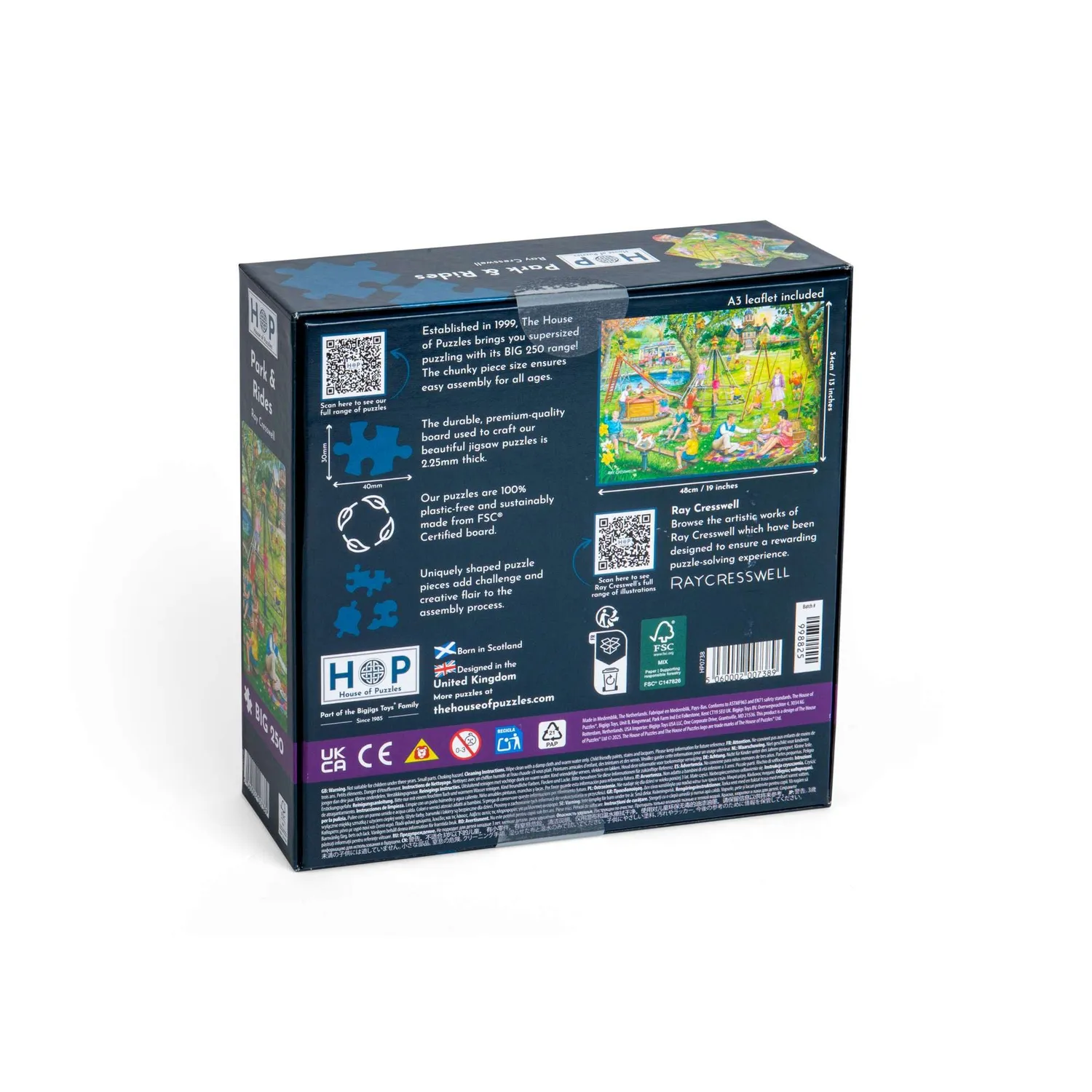 House of Puzzle Park & Rides puslespil BIG 250 store brikker
