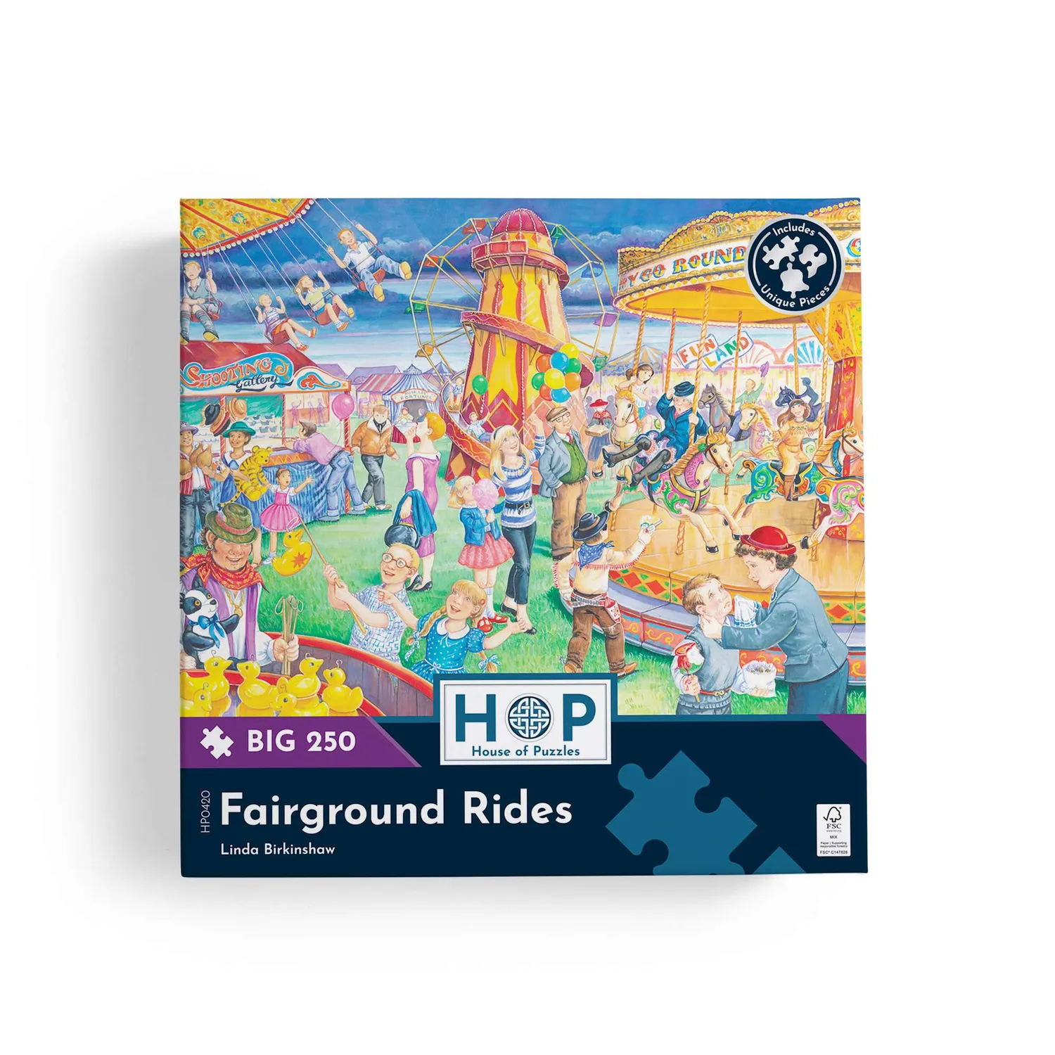 House of Puzzle Fairground Rides BIG 250 puslespil tivoli