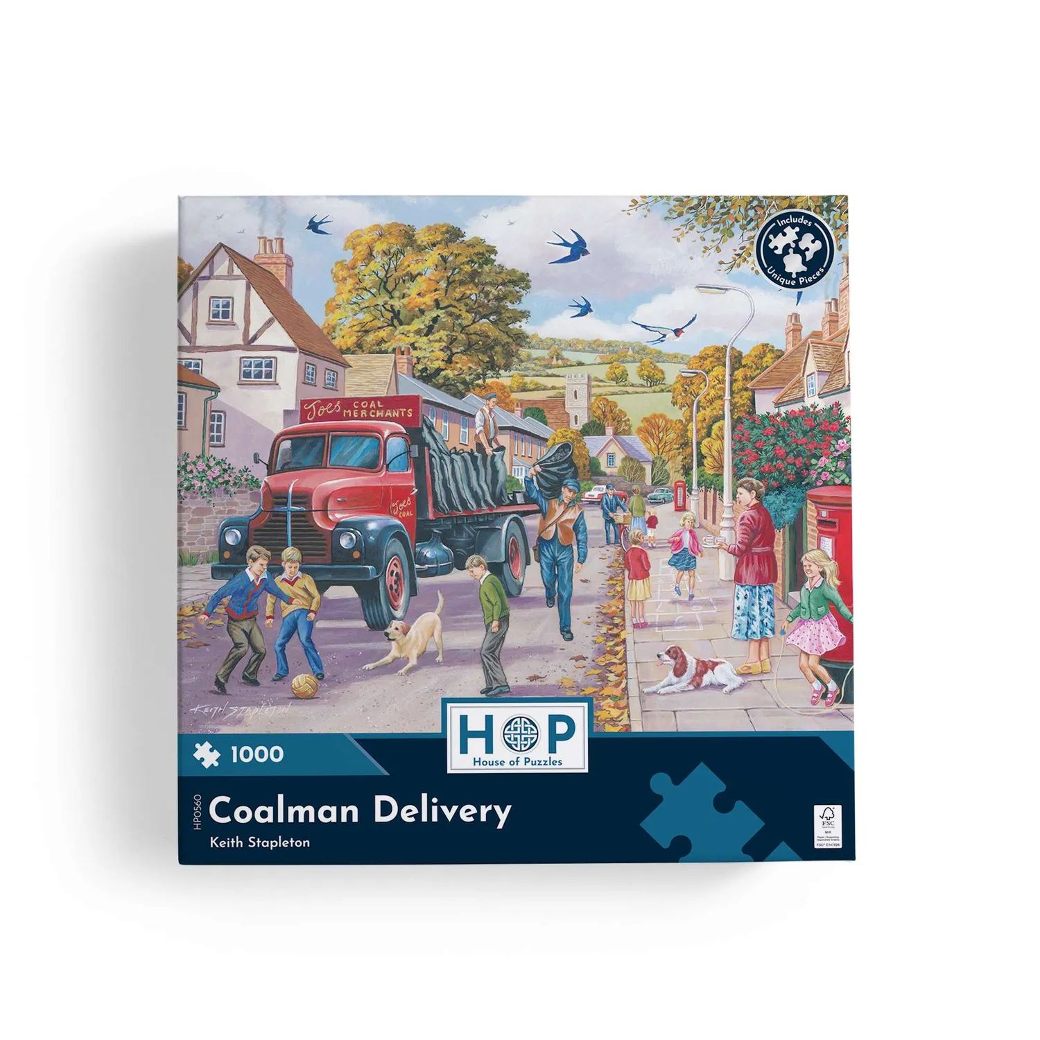 House of Puzzles Coalman Delivery puslespil 1000 nostalgi