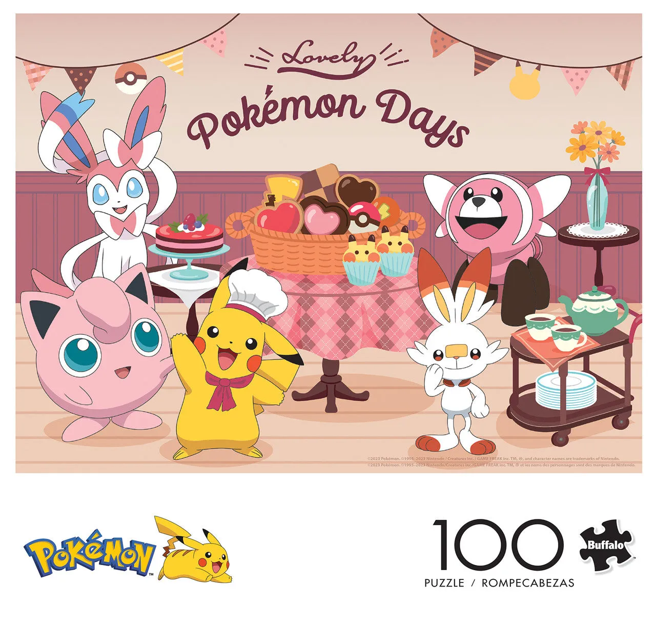 Buffalo Games Lovely Pokemon Days puslespil 100 brikker børn