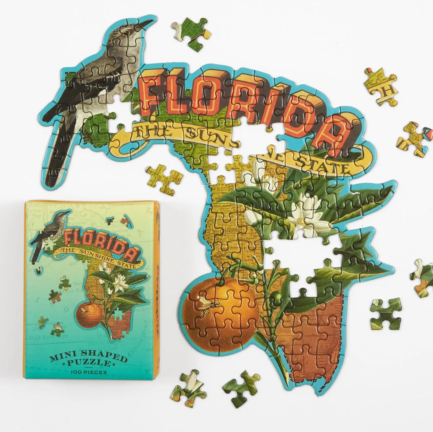 Galison Wendy Gold Florida puslespil 100 brikker mini