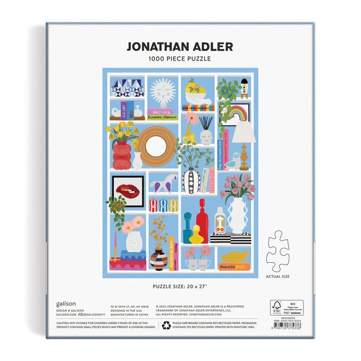Jonathan Adler Shelfie puslespil 1000 brikker stuehylde