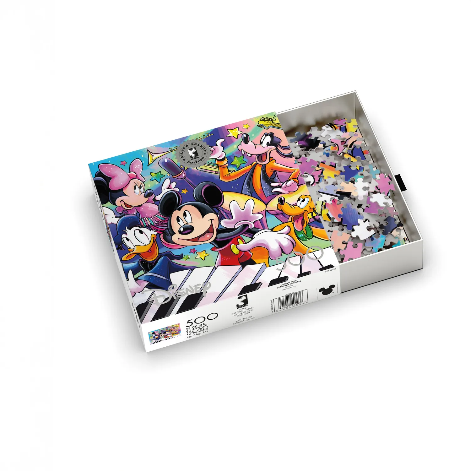 Buffalo Games Silver Select Mickey's Music puslespil 500 brikker