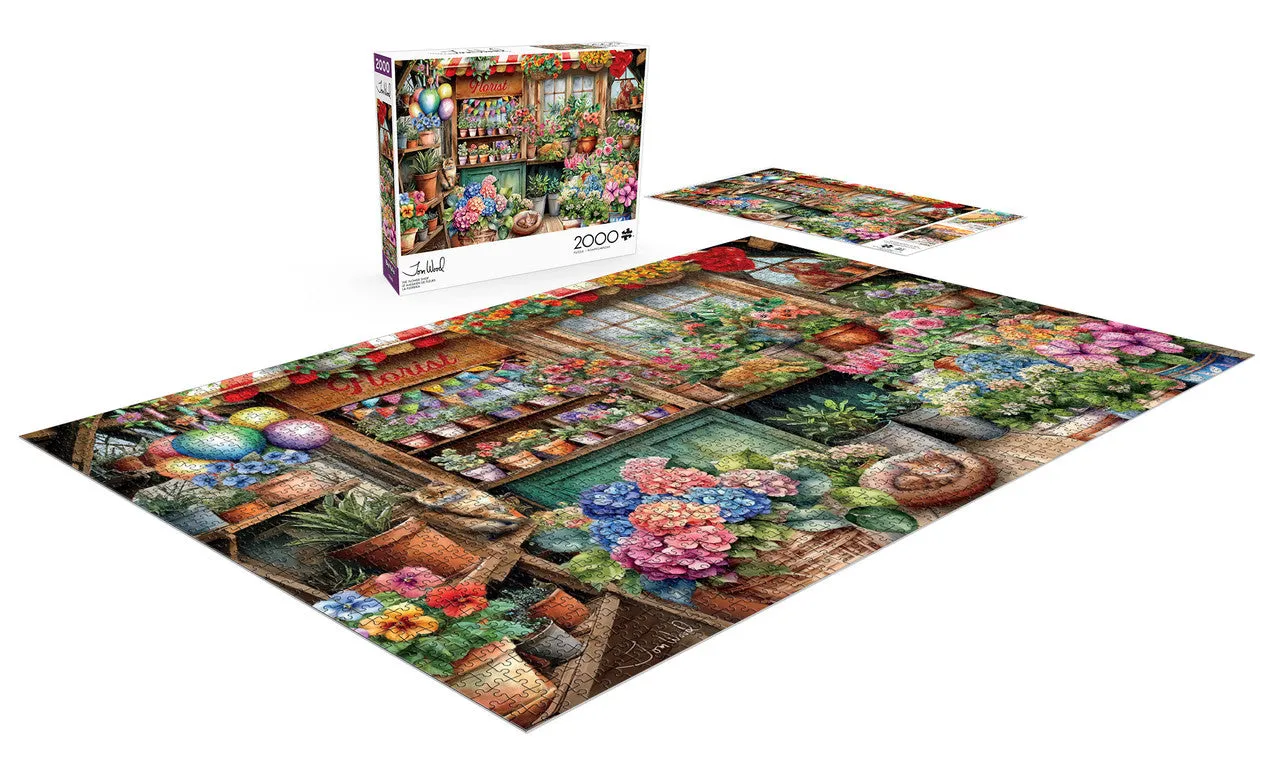 Buffalo Games Tom Wood The Flower Shop puslespil 2000 brikker
