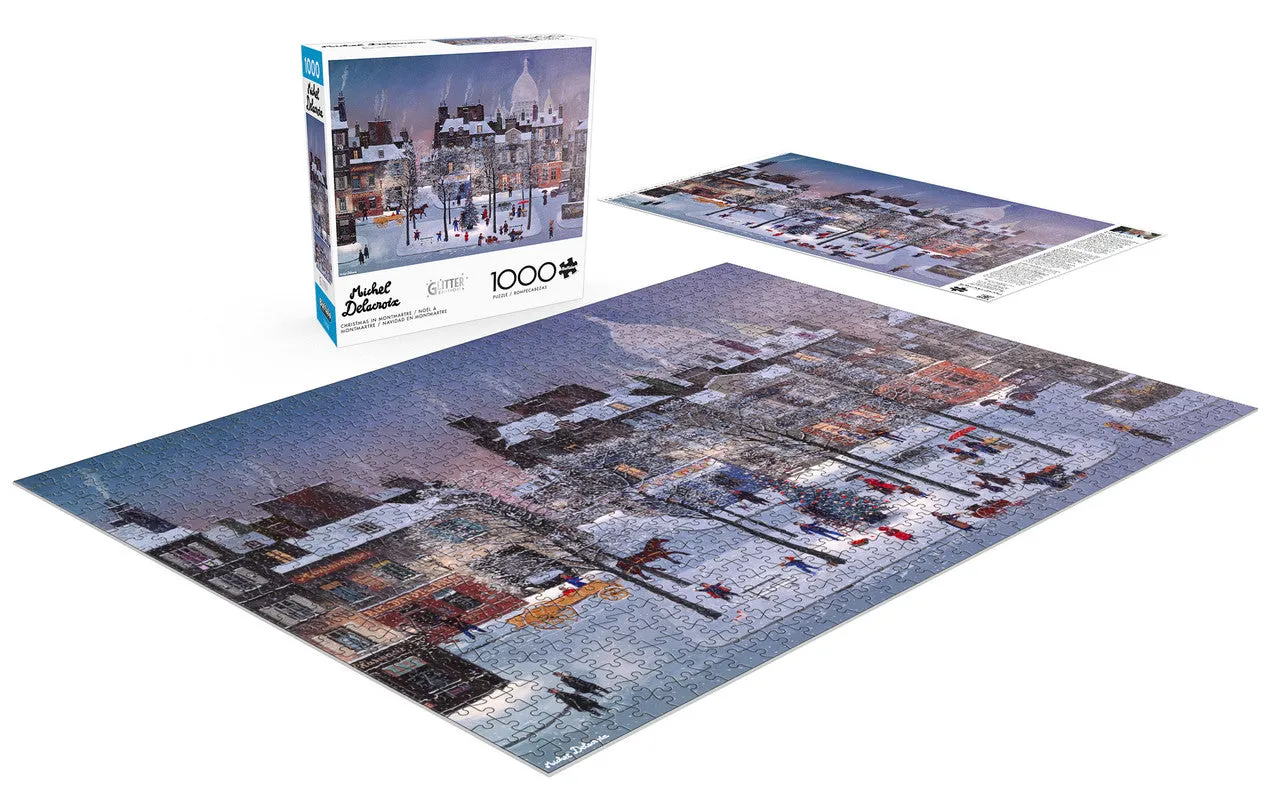 Buffalo Games Christmas in Montmartre puslespil 1000 brikker jule