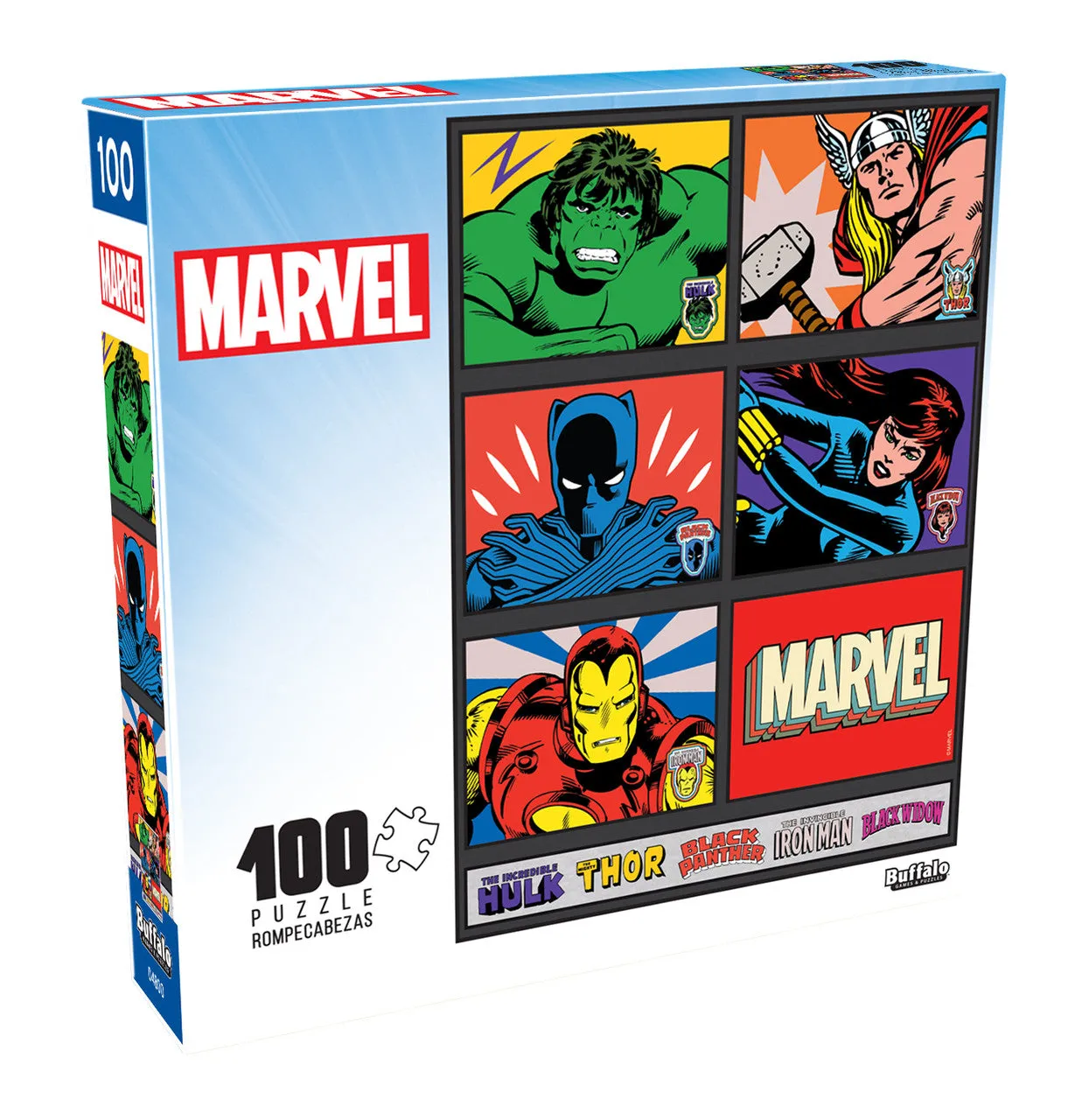 Buffalo Games Avengers Marvel puslespil 100 brikker superhelte
