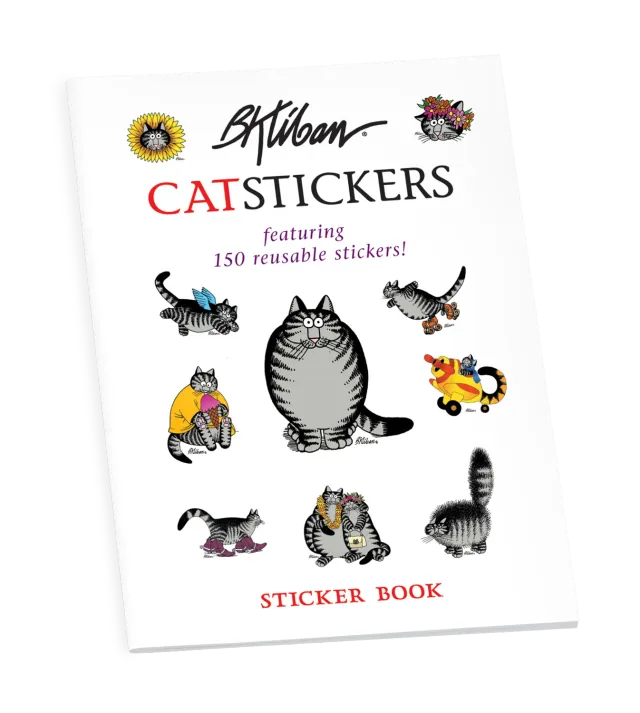 Pomegranate CatStickers klistermærkebog katte 150 stk