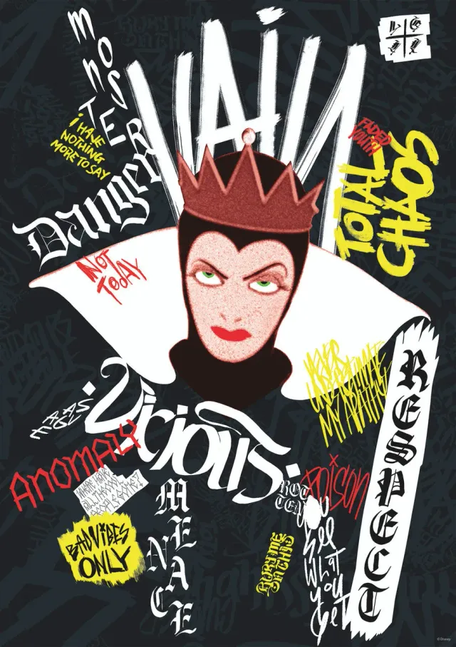 Buffalo Games Noir Select Disney Vain and Vicious puslespil 500 brikker