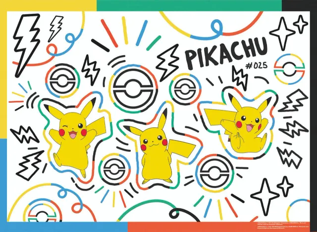 Buffalo Games Pokemon Doodle Pikachu puslespil 100 brikker børn