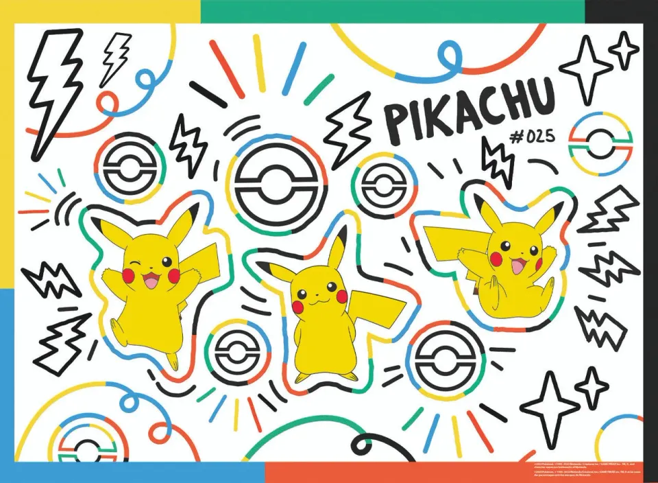 Buffalo Games Pokemon Doodle Pikachu puslespil 100 brikker børn