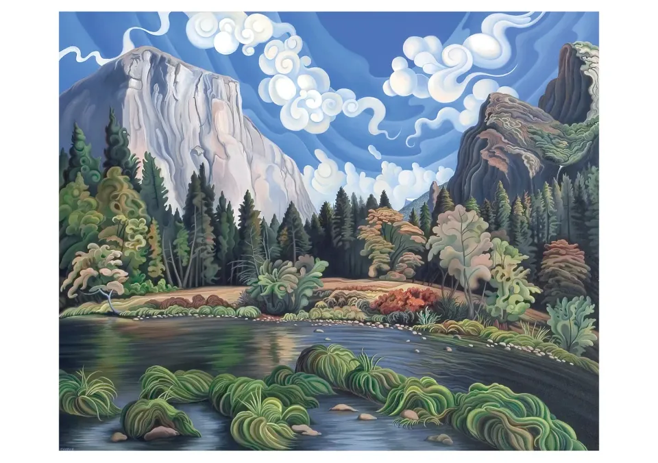 Pomegranate Phyllis Shafer Autumn in Yosemite brevkort enkelt