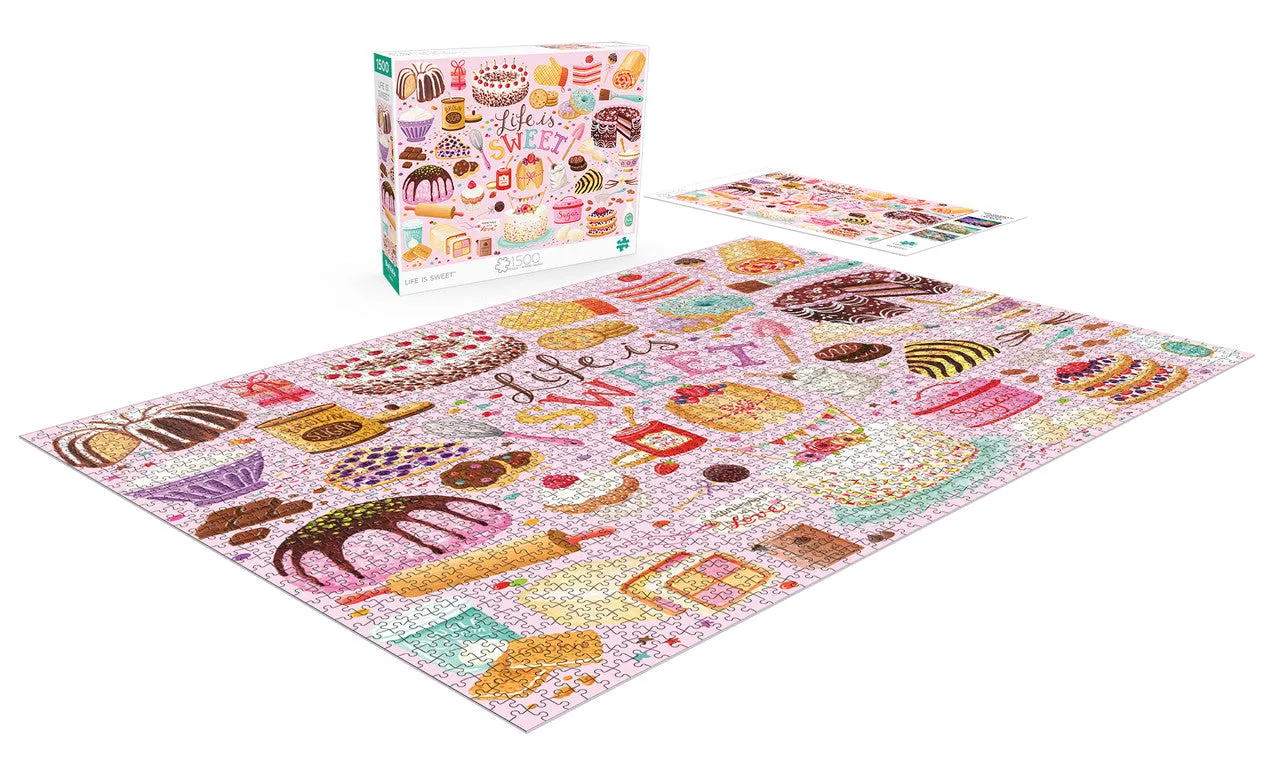 Buffalo Games Life Is Sweet puslespil 1500 brikker kager