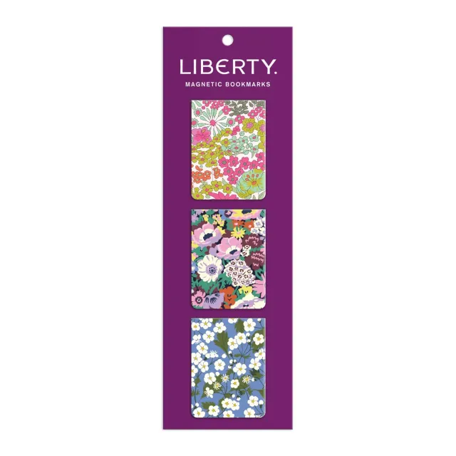 Liberty magnetiske bogmærker 3 stk blomster