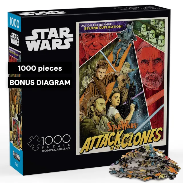 Buffalo Games Star Wars Attack of the Clones puslespil 1000 brikker