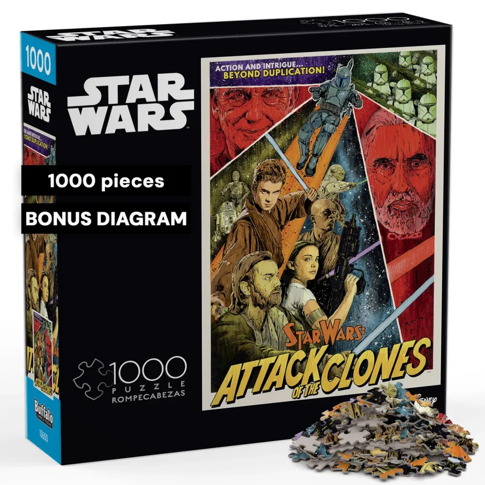 Buffalo Games Star Wars Attack of the Clones puslespil 1000 brikker