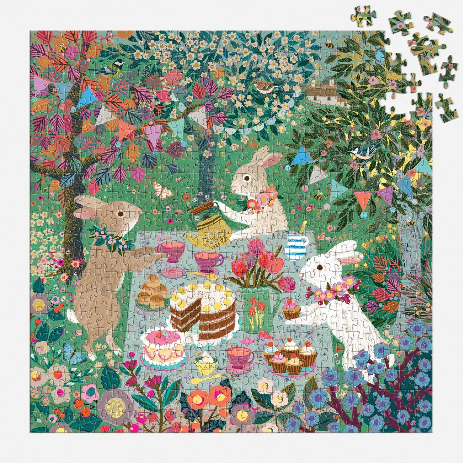 Good Puzzle Co Spring Tea Party puslespil 500 brikker folie