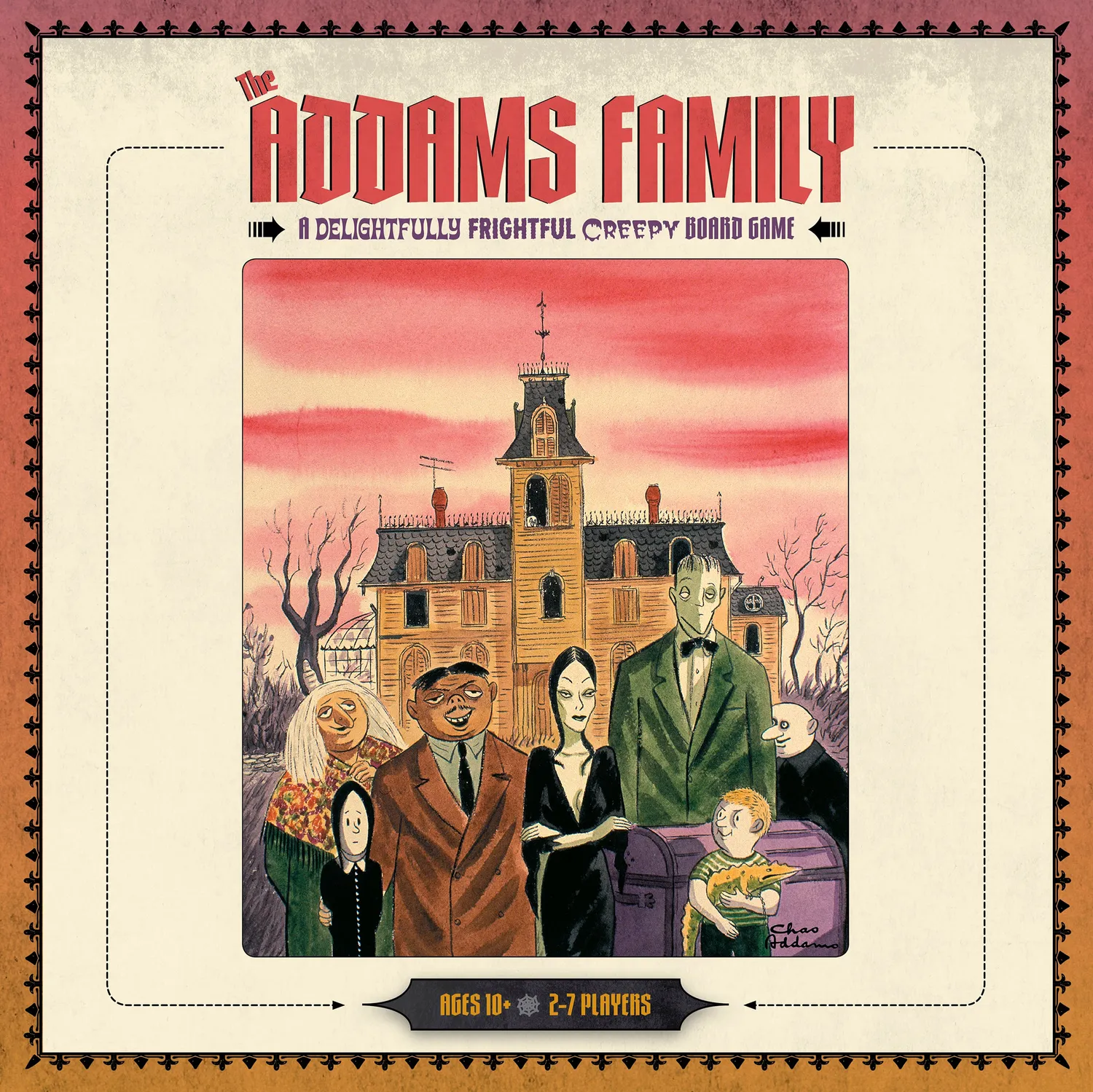 Pomegranate Addams Family uhyggeligt brætspil