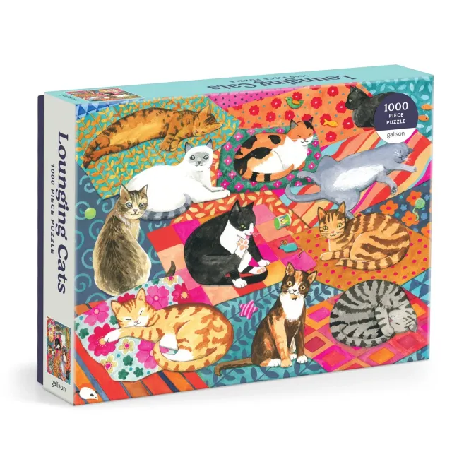 Good Puzzle Co. Lounging Cats puslespil 1000 brikker