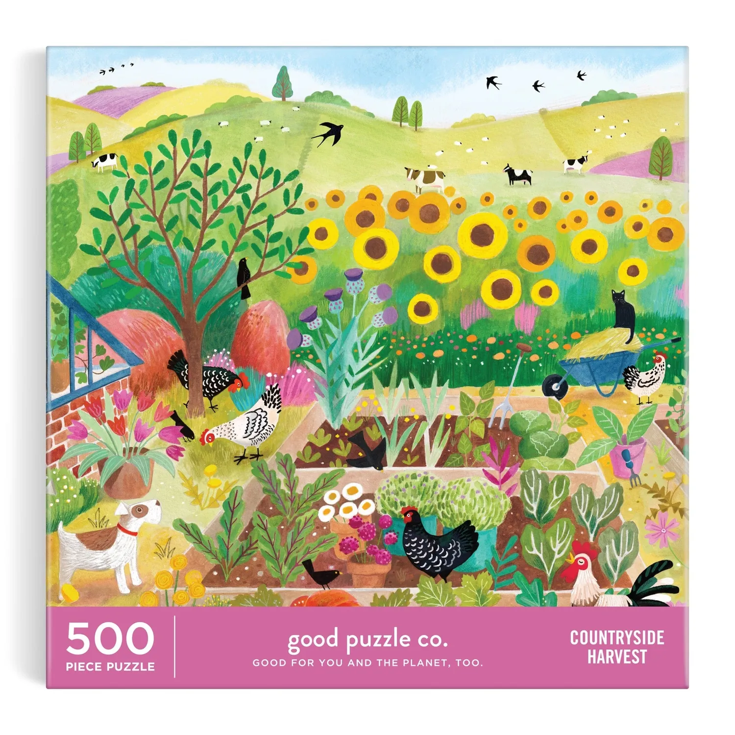 Good Puzzle Co. Countryside Harvest puslespil 500 brikker landskab