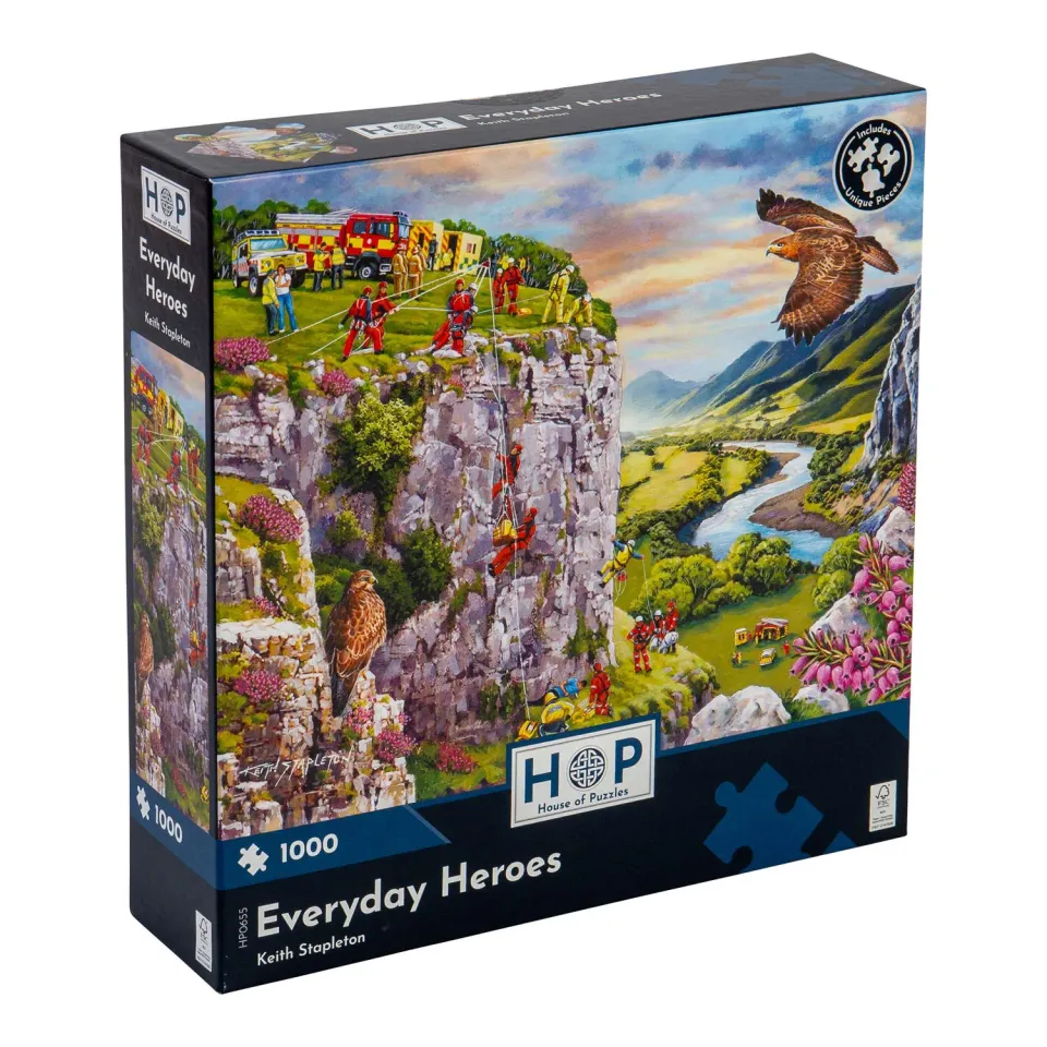 House of Puzzles Everyday Heroes puslespil 1000 brikker