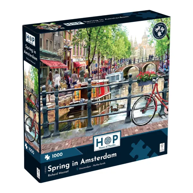 House of Puzzles Spring in Amsterdam puslespil 1000 brikker