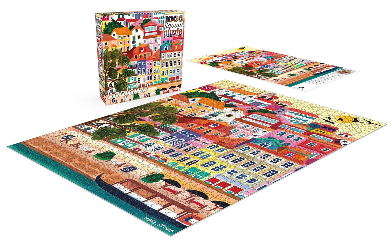 Buffalo Games Bonjour Porto Portugal puslespil 1000 brikker bymotiv