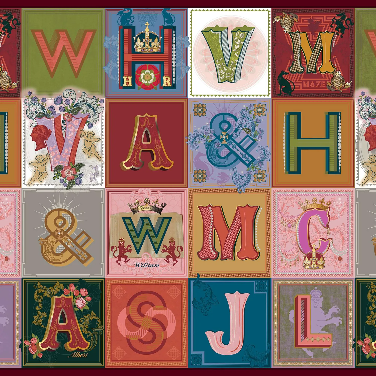 House of Puzzle Royal Monograms puslespil 1000 brikker kongelig