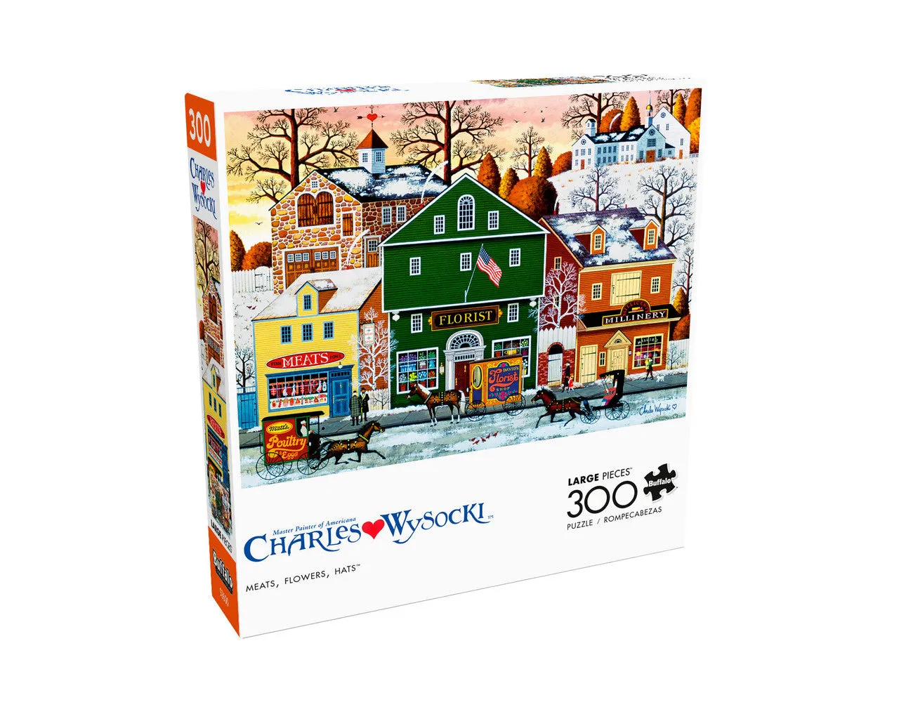 Buffalo Games Charles Wysocki Meats Flowers Hats 300 puslespil