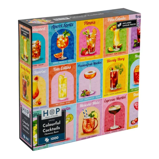 House of Puzzles Colourful Cocktails 1000 puslespil drinks