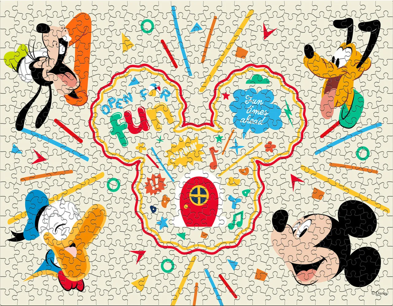 Buffalo Games Disney Mickey Mouse puslespil 4-pak 48-100 brikker børn