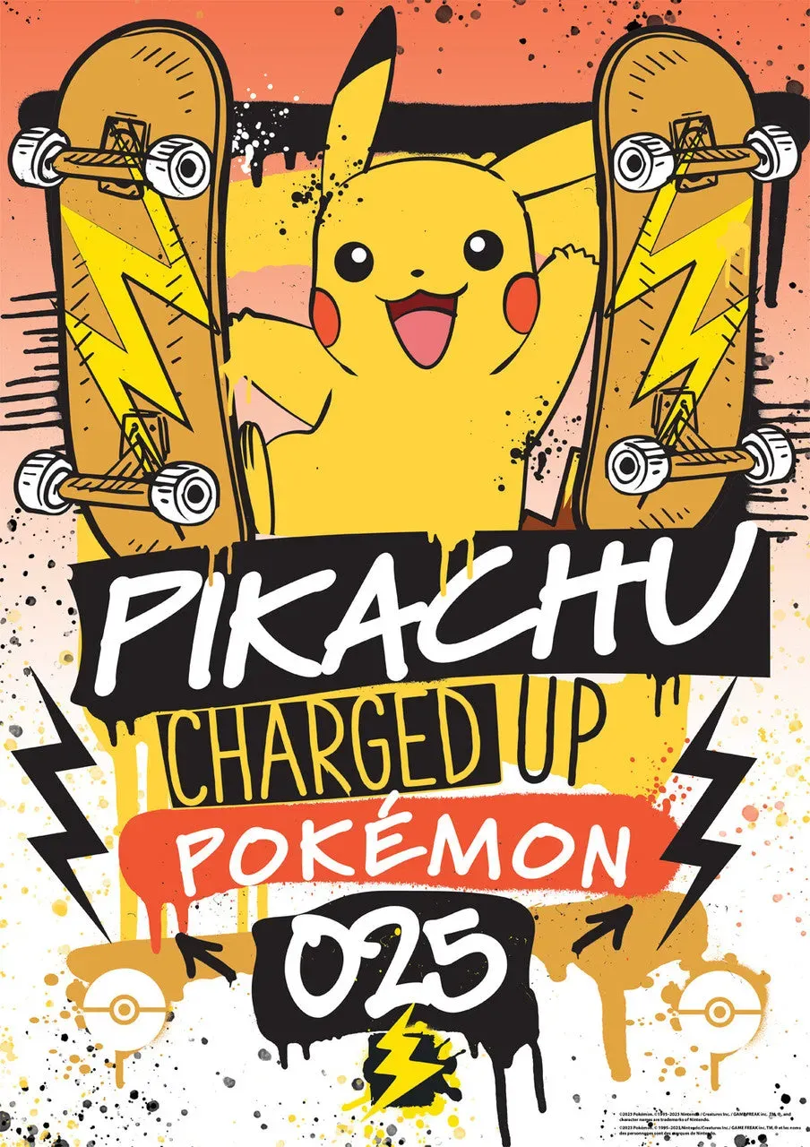 Buffalo Games Pokémon Charged Up puslespil 300 brikker store brikker