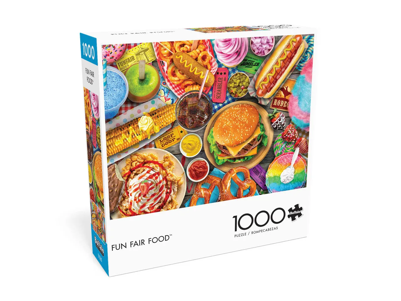 Buffalo Games Lars Stewart Fun Fair Food puslespil 1000 brikker mad
